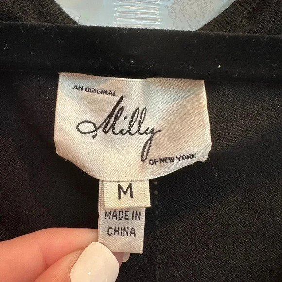 Vintage An Original Milly Of New York Cardigan Sweater Gold Embellishment Size M - Picture 12 of 15